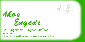 akos enyedi business card